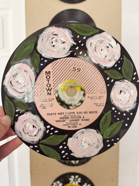Hand-Painted Vinyl Record- 7"/45