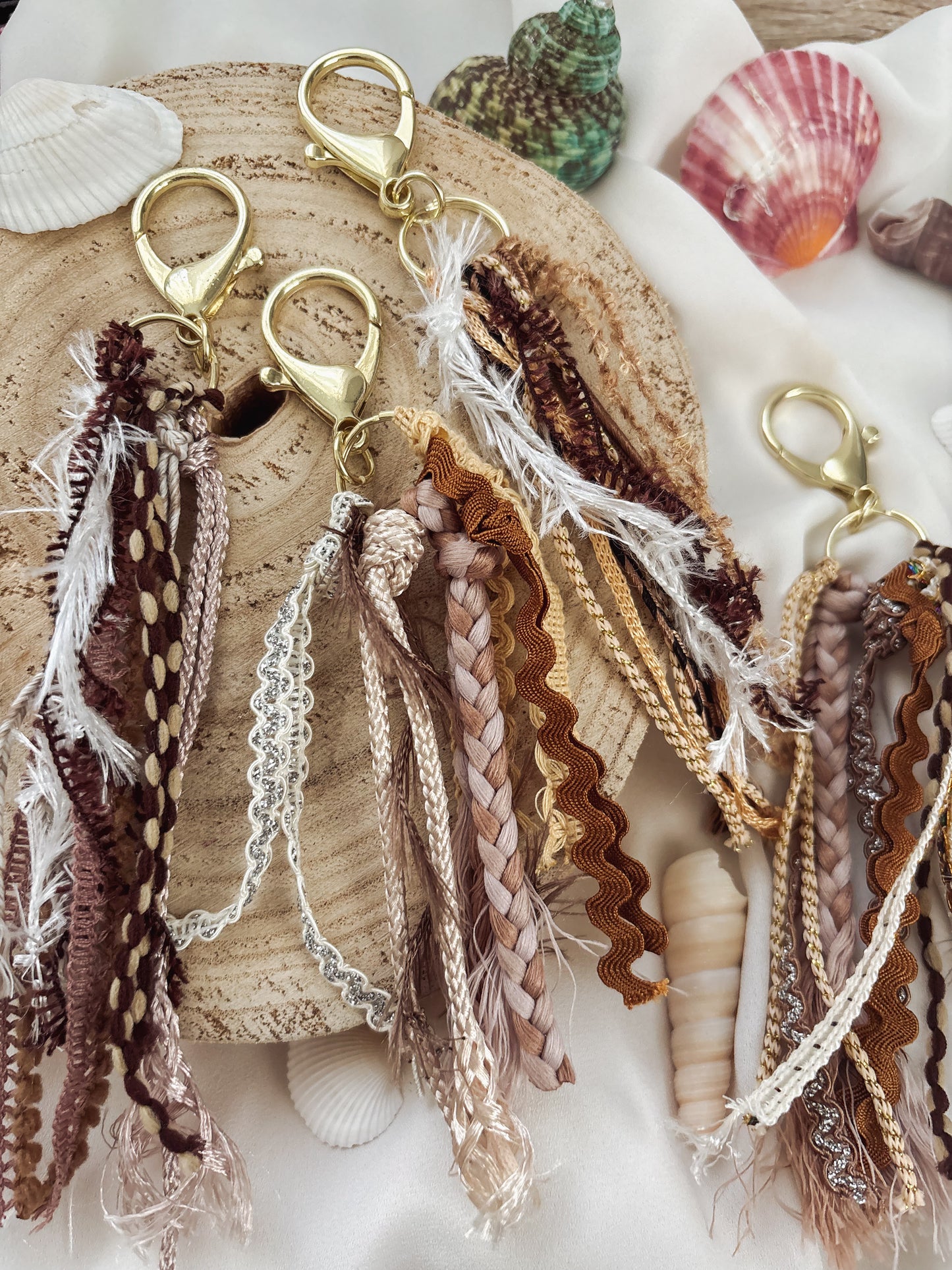 Neutral Bag Charm/Key Chain