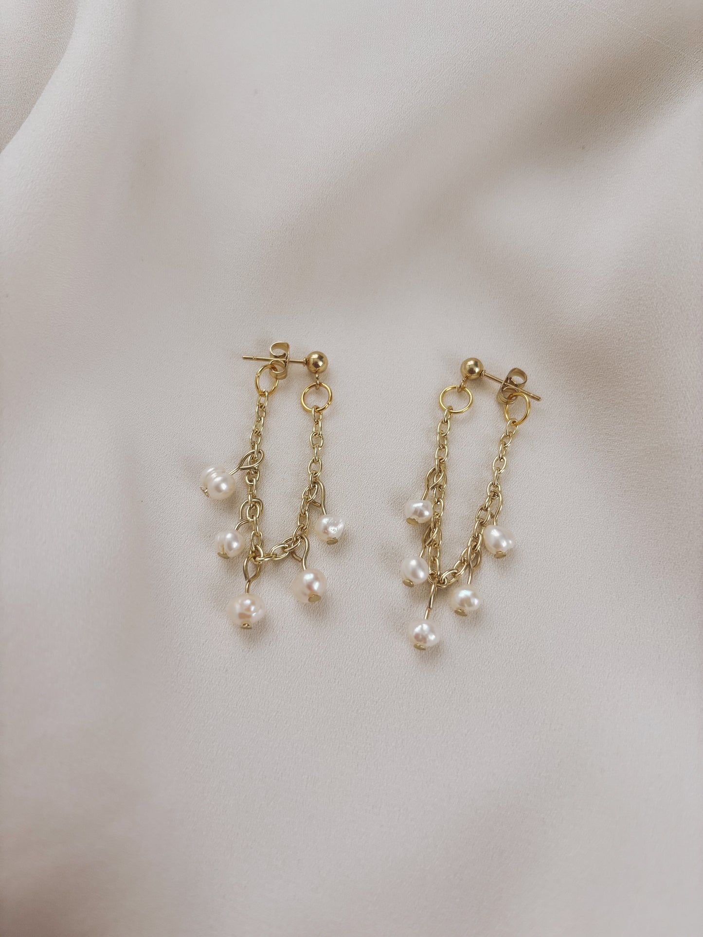 Freshwater Pearl Ear Jacket Earrings