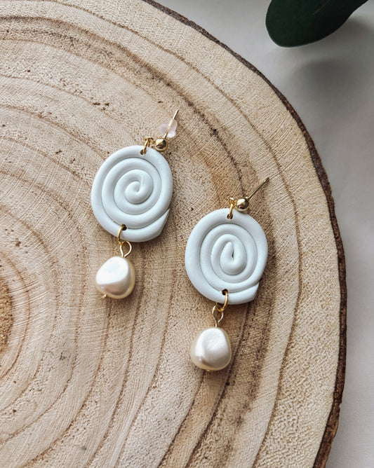 Clay Swirl Earrings