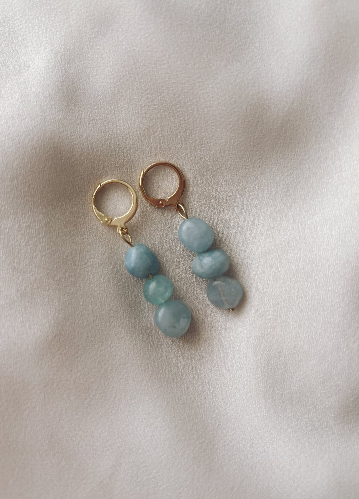 Aquamarine Small Huggies