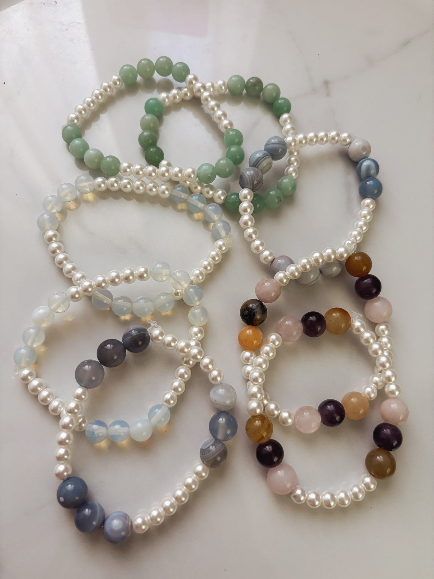 “ Breathe” Beaded Bracelet
