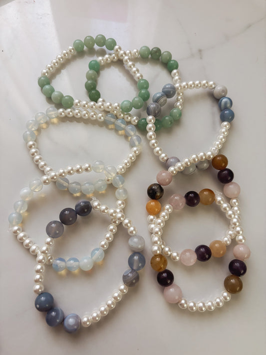 “ Breathe” Beaded Bracelet