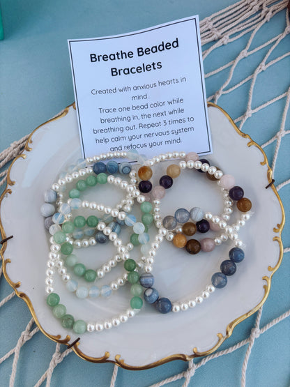 “ Breathe” Beaded Bracelet